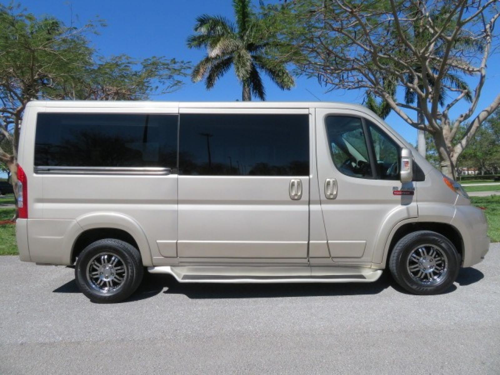 2016 Gold /Tan and Black Leather RAM Promaster (3C6TRVAG5GE) , located at 4301 Oak Circle #19, Boca Raton, FL, 33431, (954) 561-2499, 26.388861, -80.084038 - You are looking at a Gorgeous 2016 Ram Promaster Tempest X Handicap Wheelchair Conversion Van with 30K Original Miles, Lowered Floor, Dual Side Entry Doors, Power Passenger Side Entry Door, 750lb Braunability Wheelchair Lift, 4 Passenger Rear Power Bench Seat/Bed, Navigation, Rear Entertainment, Sur - Photo #30